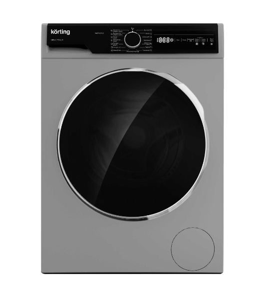 Стиральная машина Korting KWD 58L1496S серебристый, загрузка фронтальная 9 кг, 1400 об/мин., класс: А