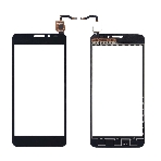 Сенсорное стекло (тачскрин) для Alcatel One Touch Idol X+ 6043D черное, фото2