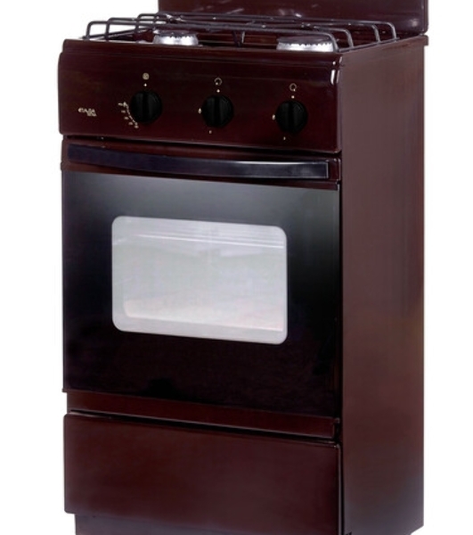 Плита газовая Лада Nova CG 32013 B коричневый, конфорок 2, духовка 30 л, 50 см x 85 см x 40 см