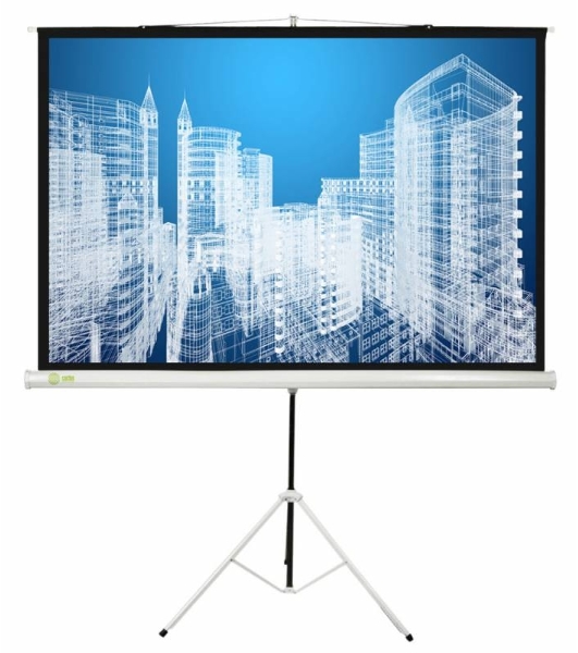 Экран Cactus 104.4x186см Triscreen CS-PST-104x186 1:1 напольный рулонный белый