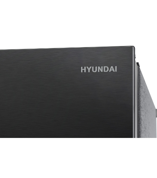 Холодильник Hyundai CS5003F черная сталь двухкамерный 331/165л морозилка сбоку, No Frost, Side by Side