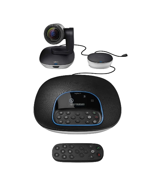Веб-камера Logitech Group 1920x1080, 30 кадр/с, USB Type-A, микрофон (4 шт, шумоподавление), автоматическая фокусировка, автоосвещение, универсальное крепление, штатив в комплекте
