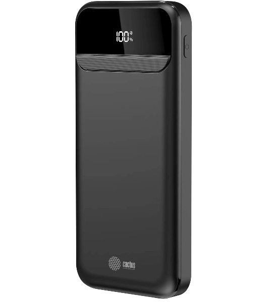 Портативный аккумулятор Cactus CS-PBFSCA-10000 10000mAh 4.5A 2xUSB-A/USB-C черный