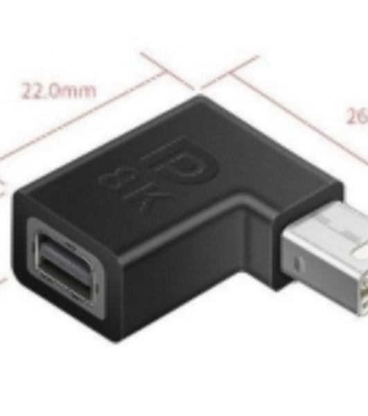 Удлинитель Mini Displayport угловой папа-мама
