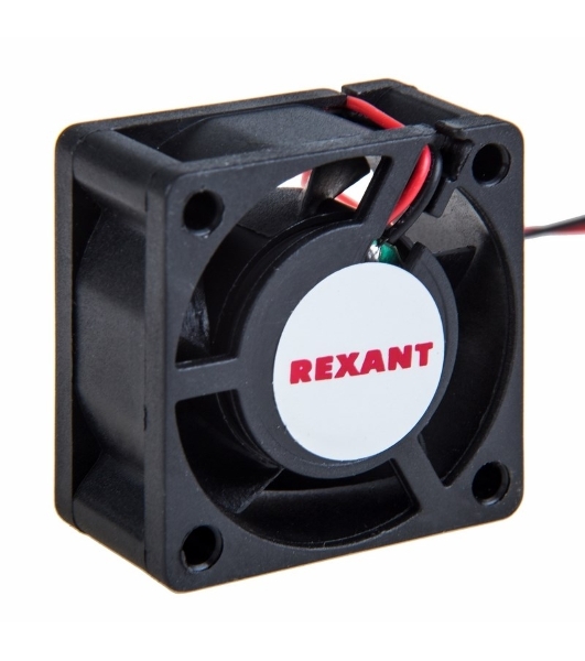 Вентилятор для корпуса Rexant RХ 4020MS 12VDC черный, 40 мм, 6900 об/мин, 28 дБ, 2 pin