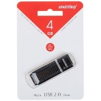 Флешка USB Smartbuy Quartz Black (SB4GbQZ-K), 4Gb, USB 2.0, R/W 15/5, черный, фото6
