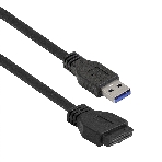 Планка USB на переднюю панель ExeGate U3H-623, 3,5', 3*USB3.0+1*TypeC, черная, металл, подсоединение к мат. плате12, фото3