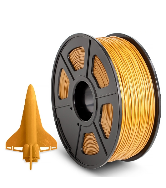 Филамент NVPrint ABS Gold для 3D печати диаметр 1.75мм длина 330 метров масса 1 кг