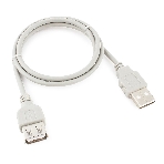 Кабель-удлинитель USB2.0 Cablexpert CC-USB2-AMAF-75CM-N, AM/AF, медь, Pro, 75 см, серый, пакет, фото3