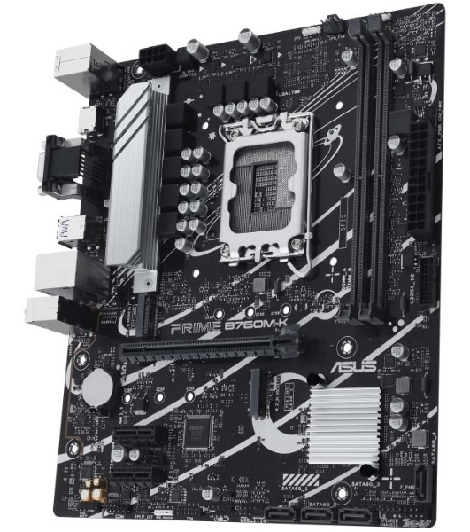 Материнская плата ASUS PRIME B760M-K, LGA 1700, Intel B760, 2xDDR5, 4xSATA, 2xM.2, 1xPCIe 4.0 x16, 2xPCIe x1, 1xHDMI, 1xVGA, 1x 2.5Gb LAN, 2xUSB-A 3.2 Gen 1, 2xUSB-A 2.0, 3x3.5 мм, 7.1, mATX