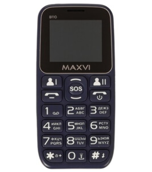 Мобильный телефон Maxvi B110ds синий