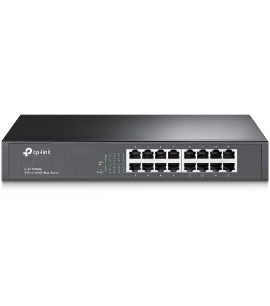 Коммутатор сетевой неуправляемый TP-Link SMB TL-SF1016DS 16 ports 10/100 Мбит/с