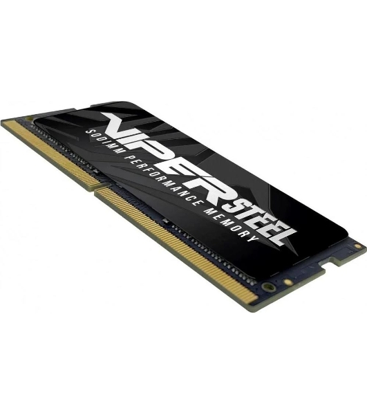 Оперативная память Patriot Steel Series, DDR4, 16GB (1x16 GB), 3200 MHz, CL22, радиатор, черный, SO-DIMM