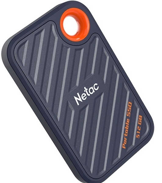 Внешний SSD Netac ZX20, 512 Gb, USB 3.2 Gen 2x2 Type-C, R/W 2000/1800, черный
