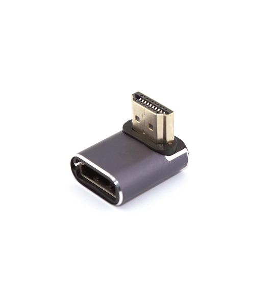 Переходник HDMI угловой папа-мама вниз