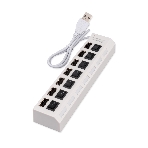 USB-концентратор Gembird UHB-U2P7-01W, USB, 7хUSB, USB или внешний адаптер питания, фото4