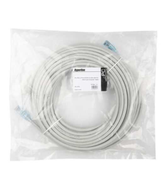 Патч-корд Hyperline U/UTP, Cat.6, LSZH, 20 м, серый PC-LPM-UTP-RJ45-RJ45-C6-20M-LSZH-GY