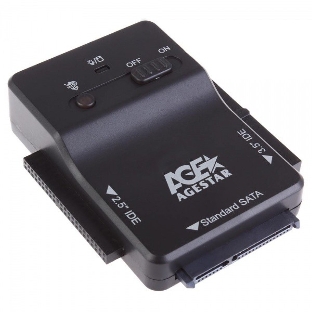 Адаптер-переходник AgeStar для HDD 2.5'/3.5' 3FBCP1 черный