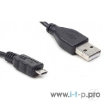 Кабель USB2.0 Pro Cablexpert CC-mUSB2-AMBM-1M, AM/microBM 5P, 1м, экран, черный, пакет, фото2