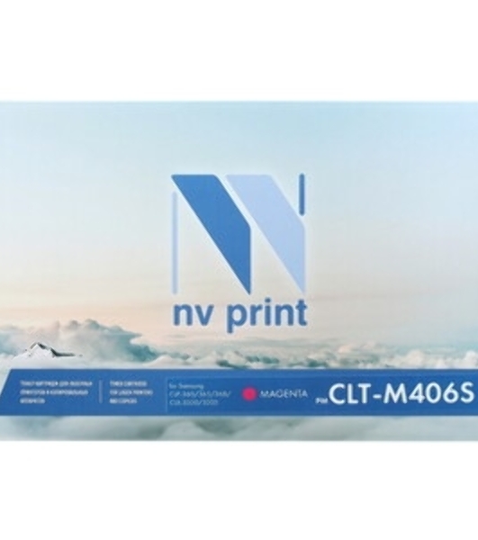 Картридж лазерный NVPrint совместимый Samsung CLT-M406S Magenta для CLP-360/365/368/CLX-3300/3305 (1000k)