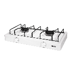 Газовая плита Мечта 200М белая (ШхГхВ) 50х28,5х11,5 см. 2 газовые горелки. Имеет надежное и долговечное стеклоэмалевое покрытие, которое легко чистится и долго сохраняет отличный внешний вид. Краны регулирования мощности пламени горелок оснащены функцией 'малое пламя'. Масса 3,8 кг., фото 1