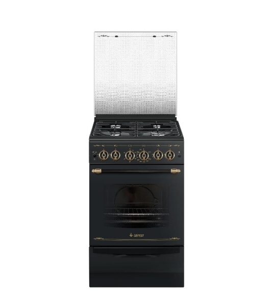 Плита газовая Gefest ПГ 5100-02 0183 черный, конфорок 4 шт, духовка 52 л, 50 см x 85 см x 58.5 см