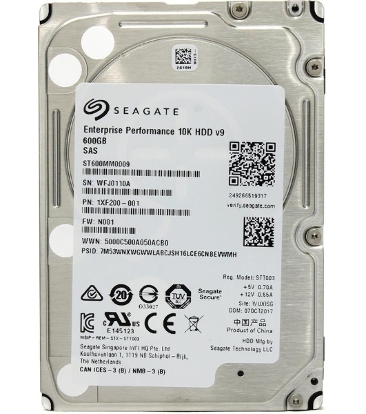 Жесткий диск Seagate SAS2.5' 600Gb 10000RPM ST600MM0009