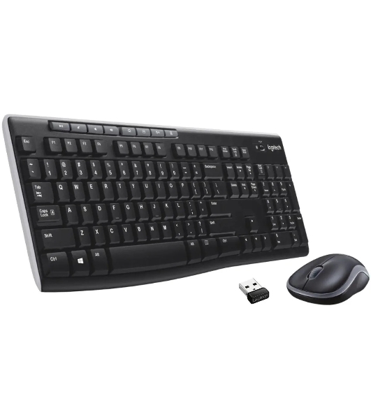 Комплект клавиатура+мышь Logitech MK270 беспроводной, USB, 1000 DPI, чёрный