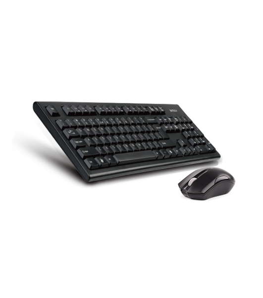 Комплект клавиатура+мышь A4Tech 3000NS беспроводной, USB, 1200 DPI, чёрный