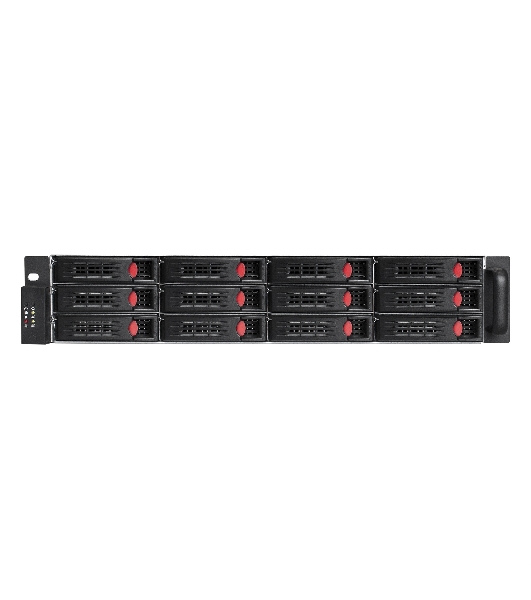 Серверный корпус ExeGate Pro 2U660-HS12 (RM 19', высота 2U, глубина 660, БП 1U-1200ADS, 12xHotSwap)