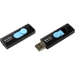 Флешка USB ADATA UV220 (AUV220-64G-RBKBL), 64Gb, USB 2.0, R/W 15/5, черный/голубой, фото4