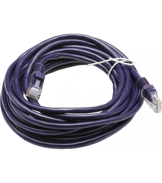 Патч-корд UTP Cablexpert cat.5e, 5м, литой, многожильный, фиолетовый