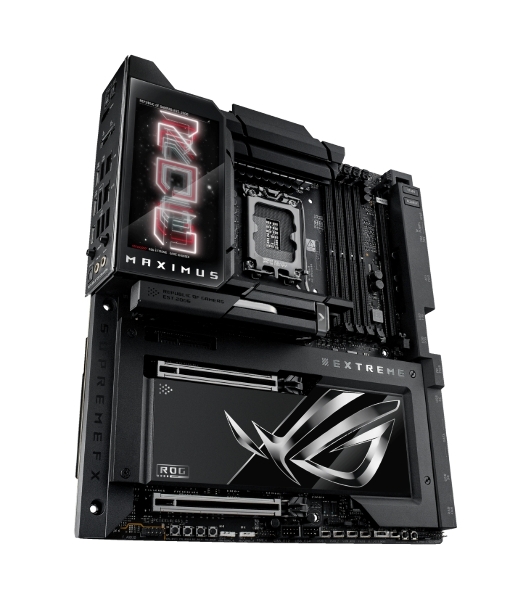 Материнская плата ASUS ROG MAXIMUS Z890 EXTREME, LGA 1851, Intel Z890, 4xDDR5, 4xSATA, 4xM.2, 1xPCI-E 5.0 x16, 1xPCI-E 5.0 x8, 1xHDMI, 2xUSB-C, 2x 10Gb LAN, 5xUSB-A 3.2 Gen 2, 1xUSB-C 3.2 Gen 2x2, 2xUSB-C Thunderbolt 5, 2x3.5 мм, 7.1, E-ATX