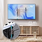 Кронштейн для телевизора ONKRON TM5-BW черный/белый 32'-70' макс.60кг настенный наклон, фото4