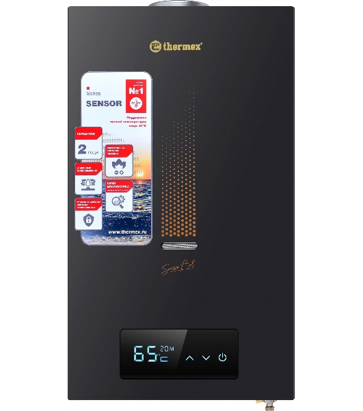 Водонагреватель проточный Thermex S 20 MD Art черный
