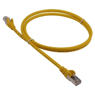 Кабель Патч-корд LANMASTER LSZH FTP cat.5e, 1.5 м, желтый
