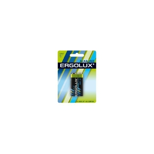 Элемент питания алкалиновый Ergolux 'крона' 6LR61 BL-1 6LR61 BL-1 9В Alkaline (блист.1шт)