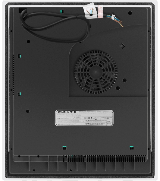 Индукционная варочная панель Maunfeld CVI453SBWH Inverter, конфорок: 3 шт., стеклокерамика, независимая, белый