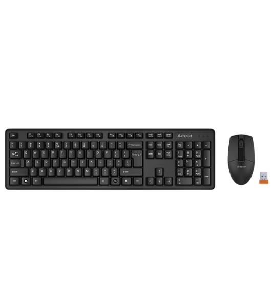 Комплект клавиатура+мышь A4Tech 3330N беспроводной, USB, 1200 DPI, чёрный