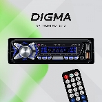 Автомагнитола Digma MCP-455, 1 DIN, Bluetooth, USB Type-A, AUX, пульт ДУ, фото10