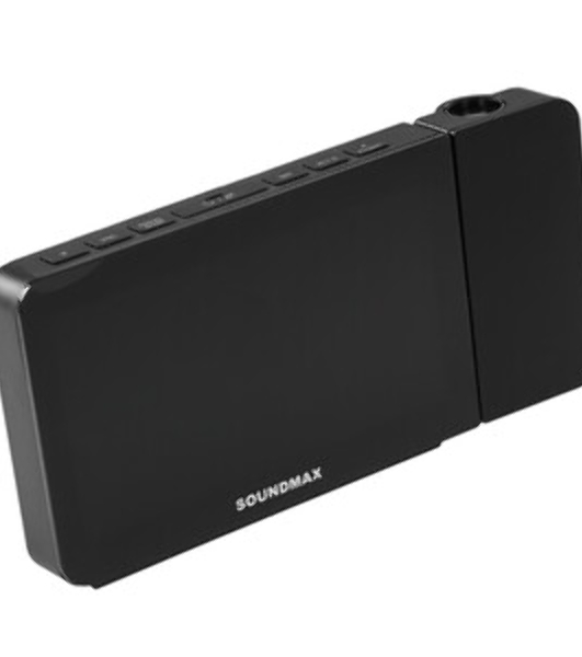 Радиочасы Soundmax SM-1533(черный с белым)