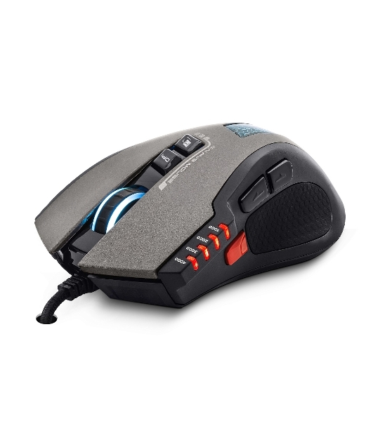 Мышь проводная Crown Gaming CMXG-711 черный, 4000 dpi, USB, кнопки - 8