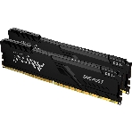 Оперативная память Kingston Fury Beast, DDR4, 32GB (2x16GB), 3600MHz, CL18, DIMM, с радиатором, черный, фото3