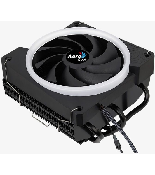 Кулер для процессора AeroCool/Formula Cylon 3H черный, 120 мм, алюминий, 1800 об/мин, 24.3 дБ, 4 pin, 125 Вт, 98 мм