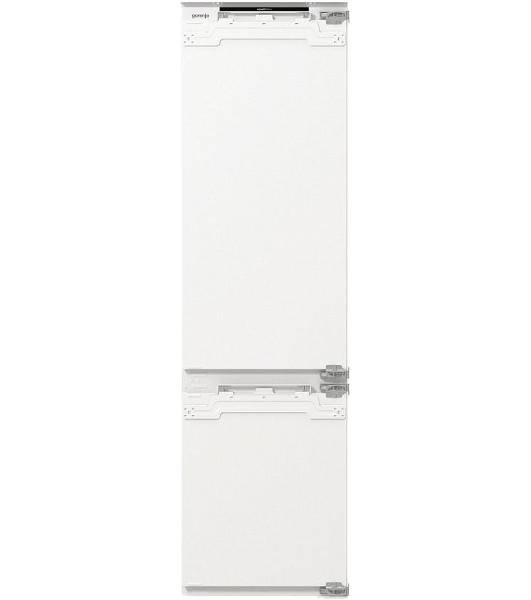 Встраиваемый холодильник Gorenje NRKI519E82WF, 193 см, электронное управление, цифровой дисплей, Wi-Fi, NoFrost Dual, Multiflow 360, контейнер CrispZone с контролем влажности, функция ConvertActive, AdaptTech, MultiAdjust, жесткое крепление, инверторный компрессор, уровень шума 35 дБ