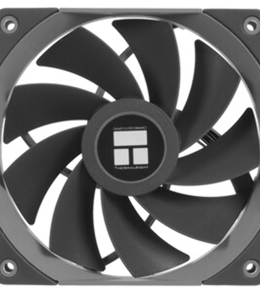 Кулер для корпуса Thermalright TL-M12R Reverse (124x120x25mm, 4-pin PWM, ARGB, 42.6CFM, 23.2dBA, 1500RPM, черный)