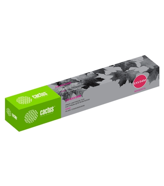Картридж лазерный Cactus CS-EXV34M пурпурный (19000 стр.) для Canon IR Advance C2030L, C2030i, C2020L, C2020i, C2025i