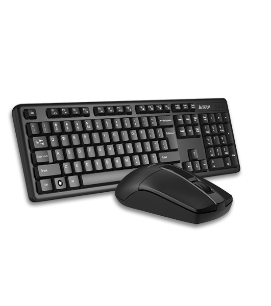 Комплект клавиатура+мышь A4Tech 3330N беспроводной, USB, 1200 DPI, чёрный