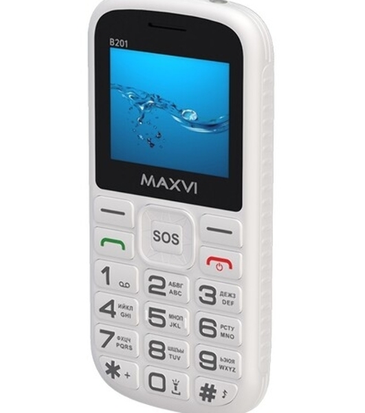 Мобильный телефон Maxvi B201 белый