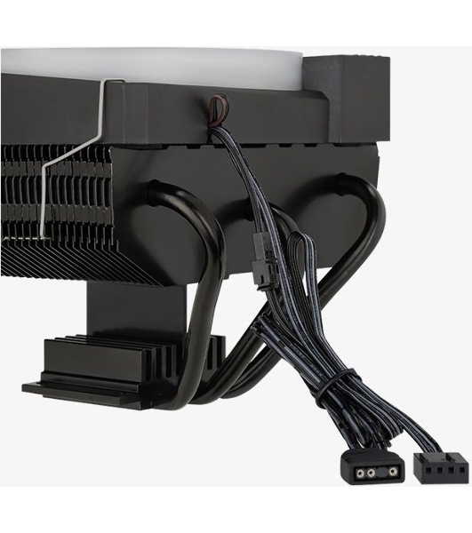 Кулер для процессора AeroCool/Formula Cylon 3H черный, 120 мм, алюминий, 1800 об/мин, 24.3 дБ, 4 pin, 125 Вт, 98 мм